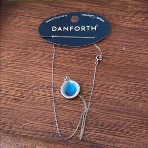 Blue and Silver Pendant Necklace